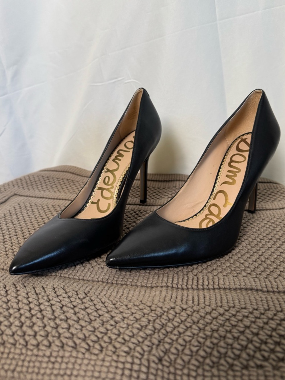 Sam Edelman Black Pointed Toe Stiletto Pumps